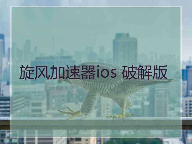 旋风加速器ios 破解版