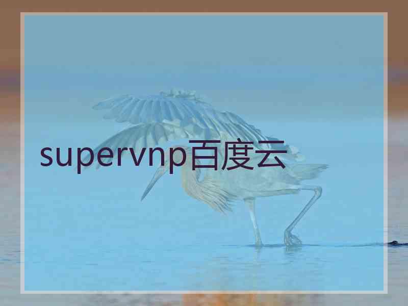 supervnp百度云