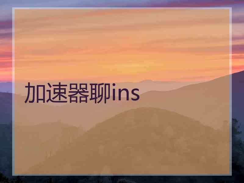 加速器聊ins