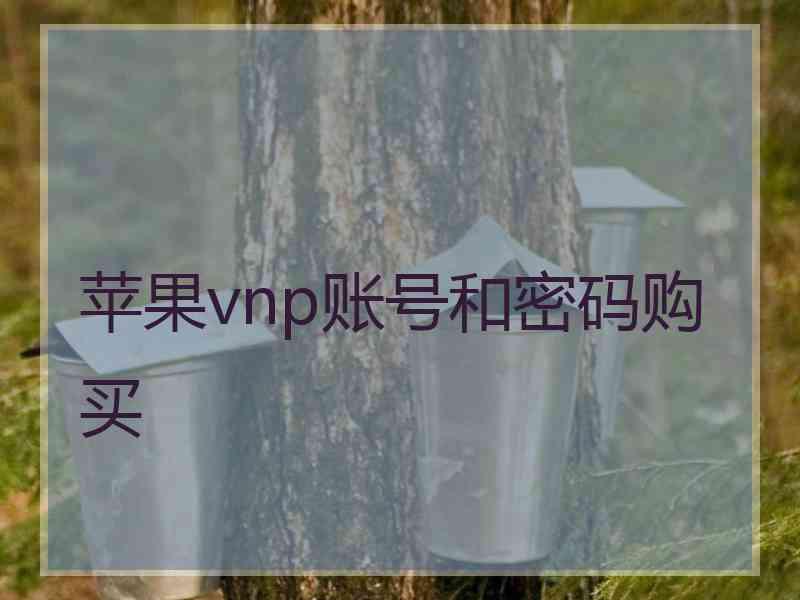 苹果vnp账号和密码购买