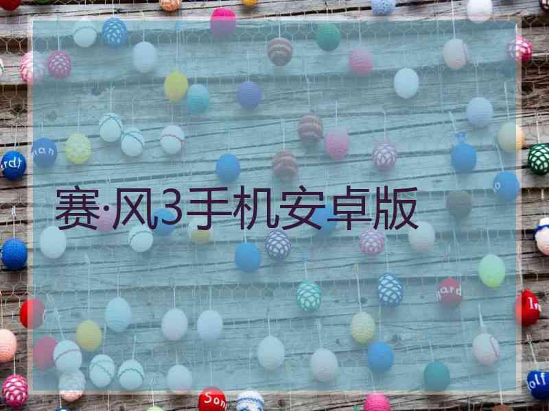 赛·风3手机安卓版