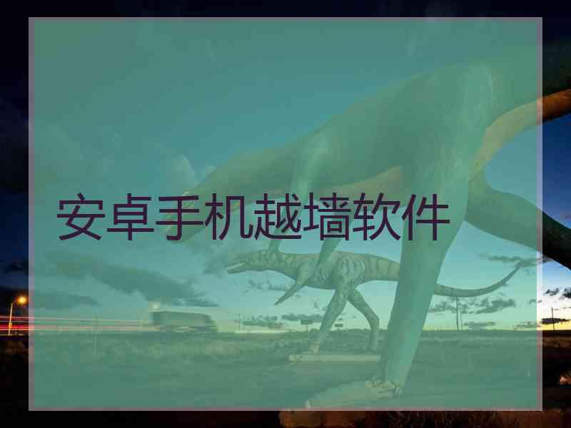 安卓手机越墙软件