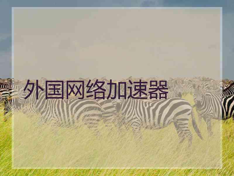 外国网络加速器