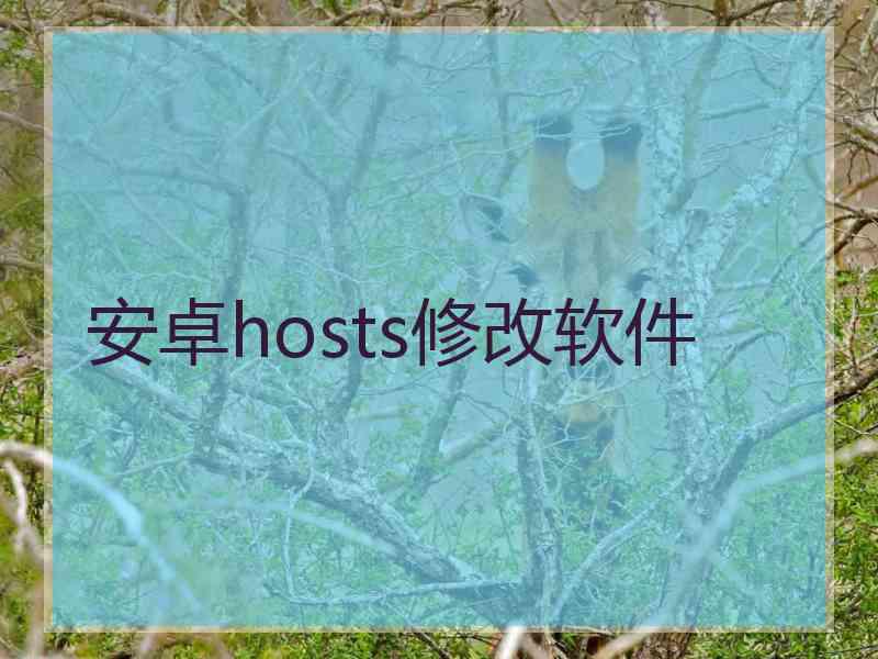 安卓hosts修改软件