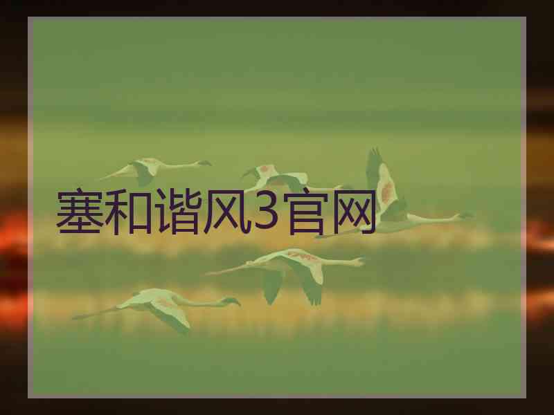 塞和谐风3官网