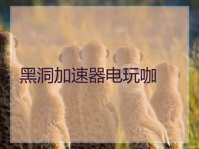 黑洞加速器电玩咖