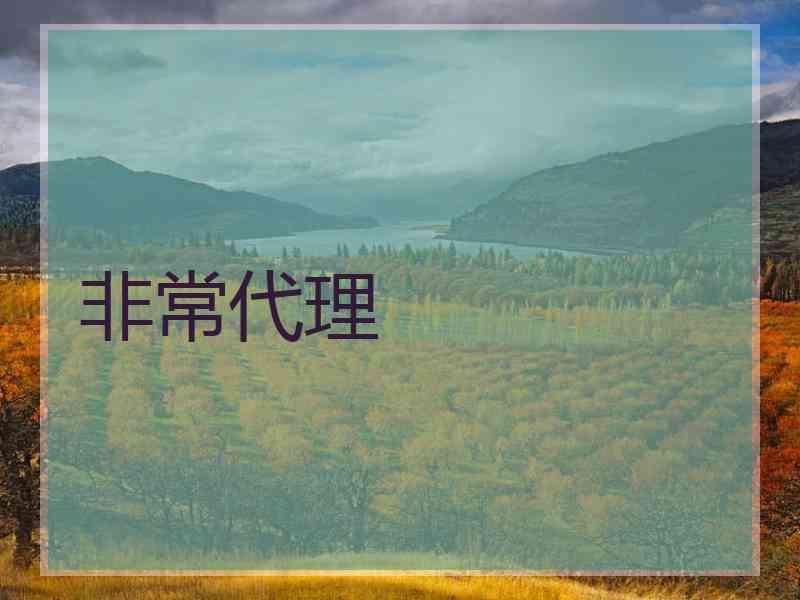 非常代理