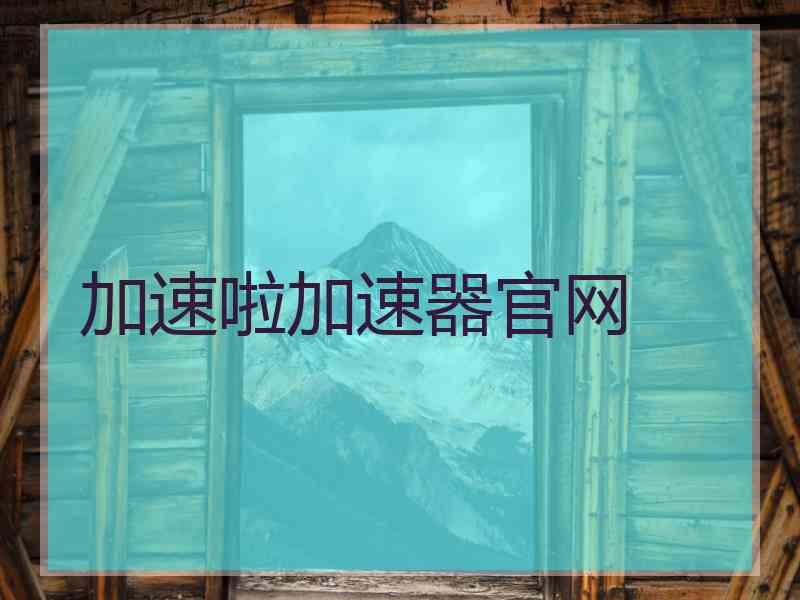 加速啦加速器官网