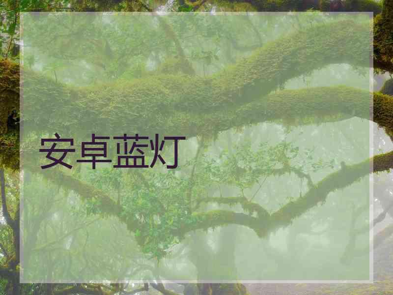安卓蓝灯