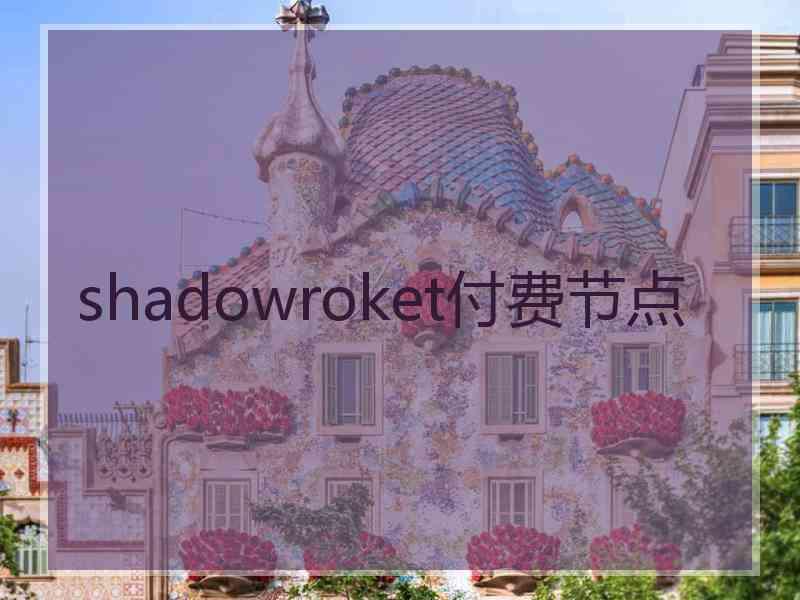 shadowroket付费节点