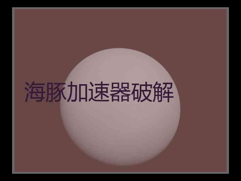 海豚加速器破解