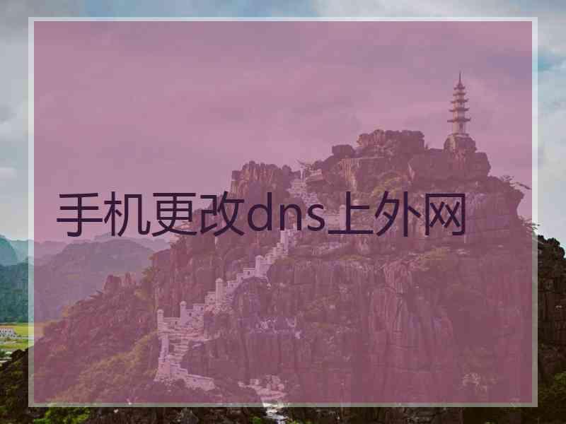 手机更改dns上外网
