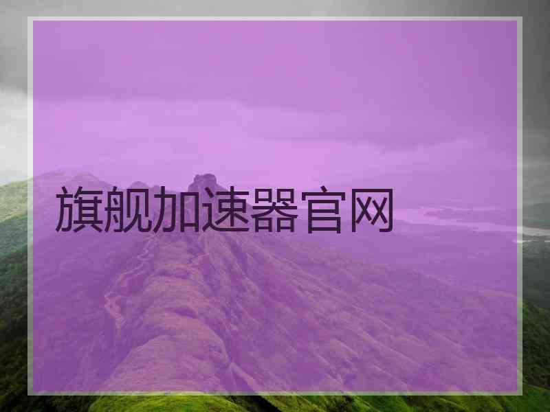 旗舰加速器官网
