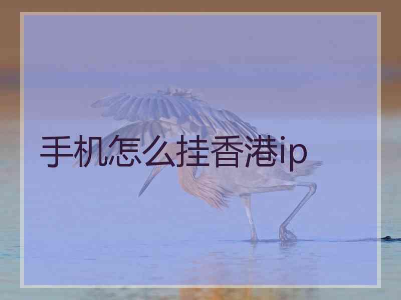手机怎么挂香港ip