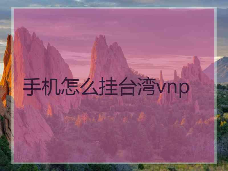手机怎么挂台湾vnp