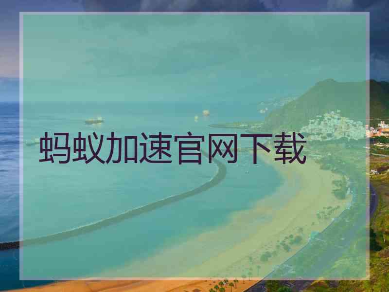 蚂蚁加速官网下载
