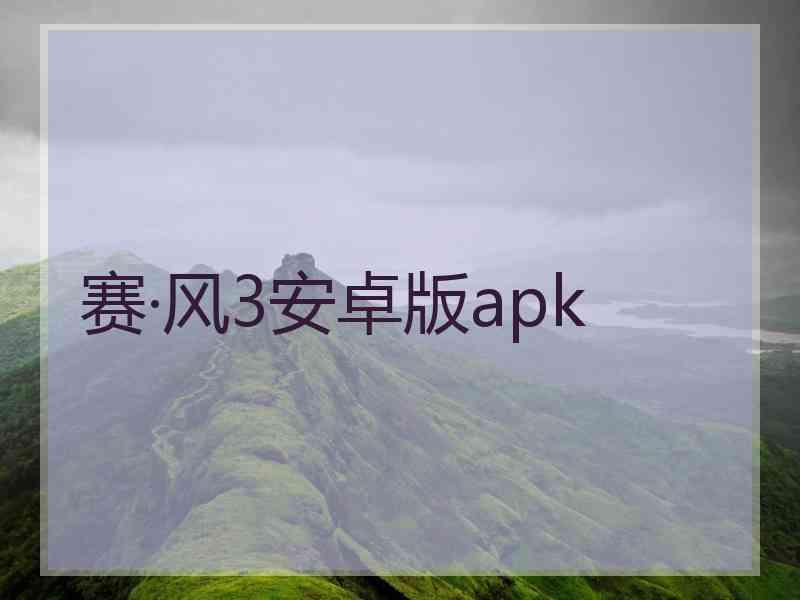 赛·风3安卓版apk