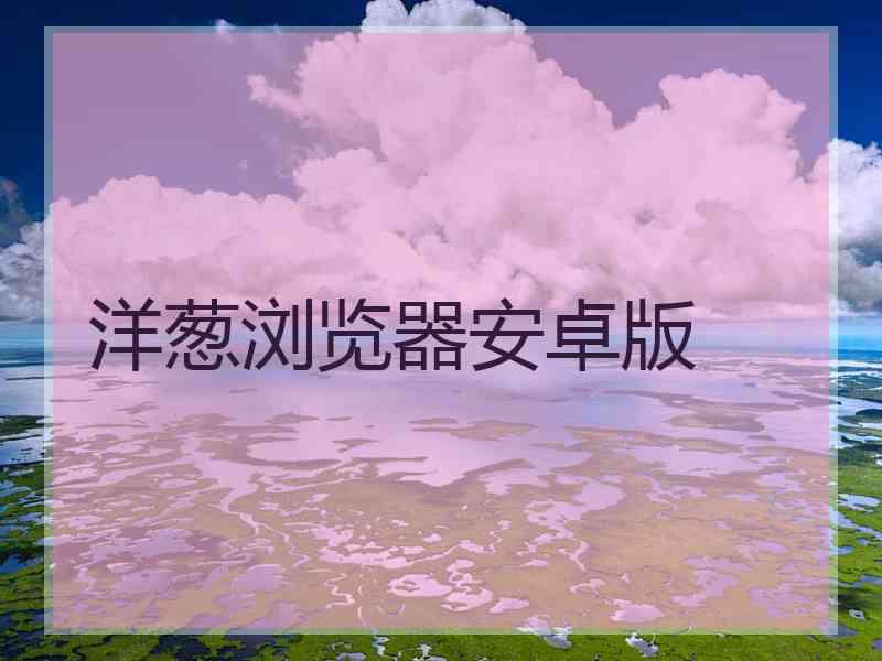 洋葱浏览器安卓版