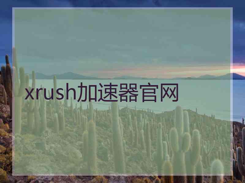xrush加速器官网