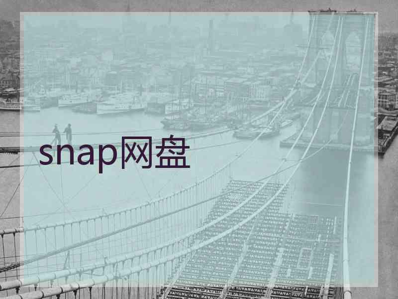 snap网盘