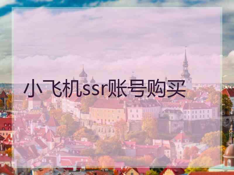 小飞机ssr账号购买