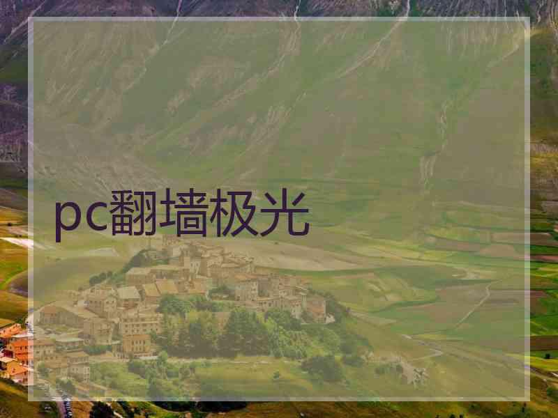 pc翻墙极光