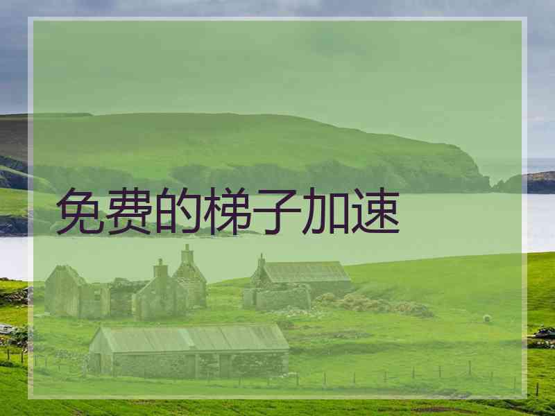 免费的梯子加速