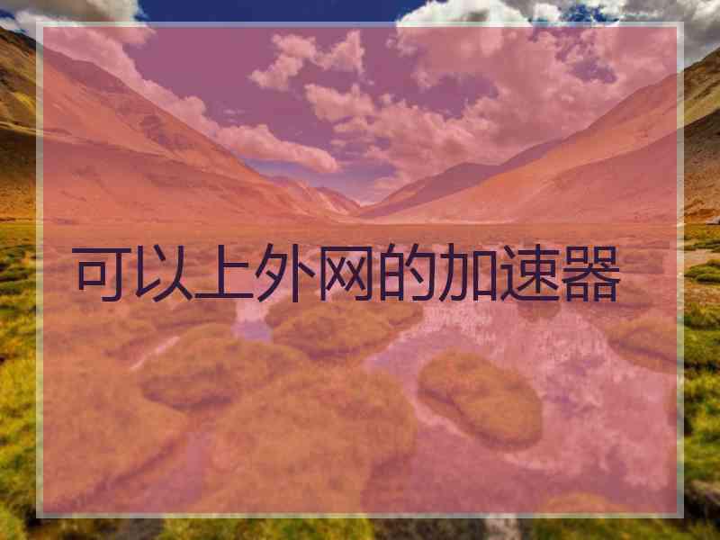 可以上外网的加速器