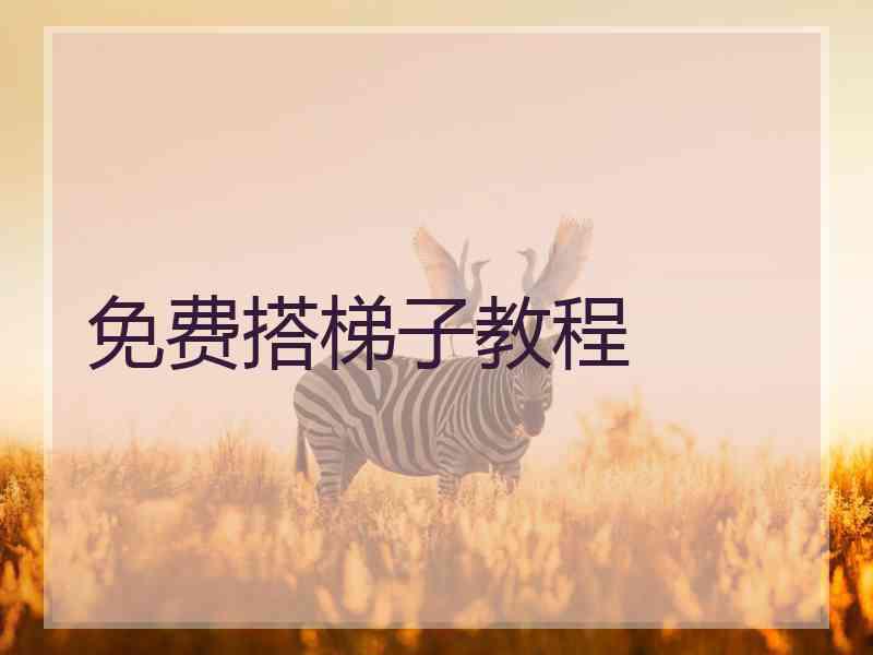 免费搭梯子教程