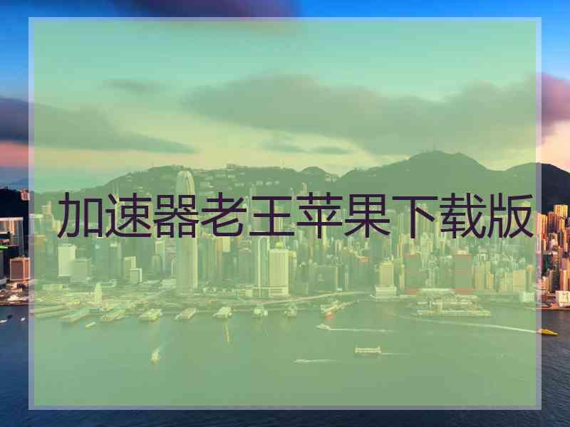加速器老王苹果下载版