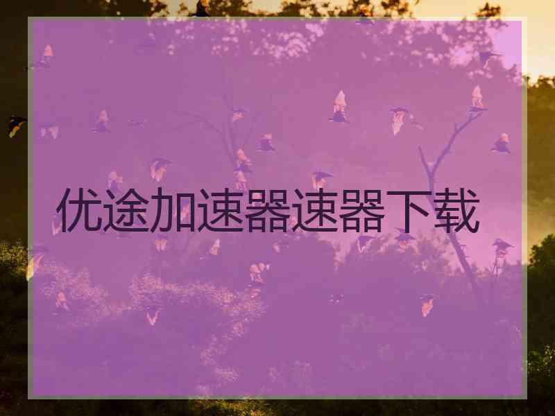 优途加速器速器下载