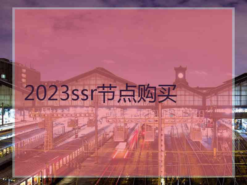 2023ssr节点购买