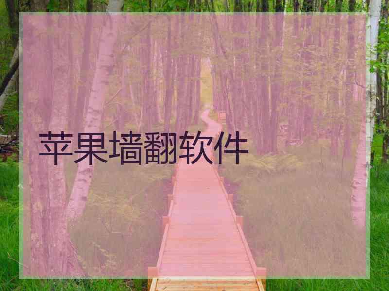 苹果墙翻软件