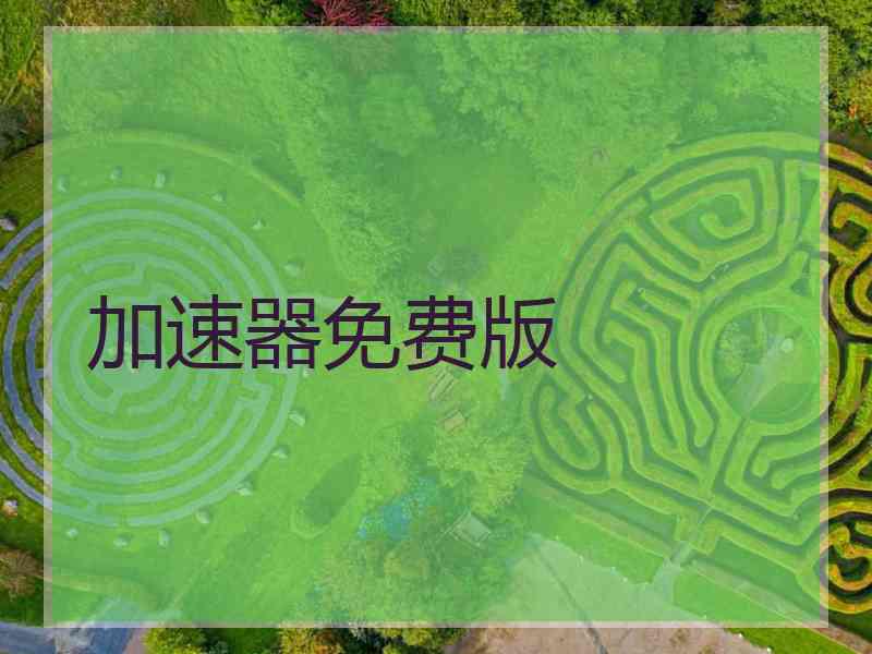 加速器免费版