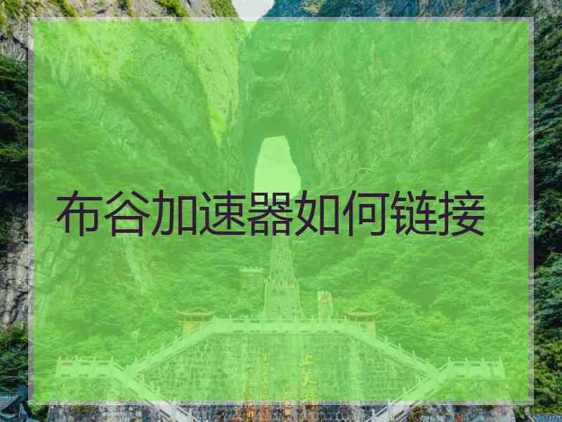 布谷加速器如何链接