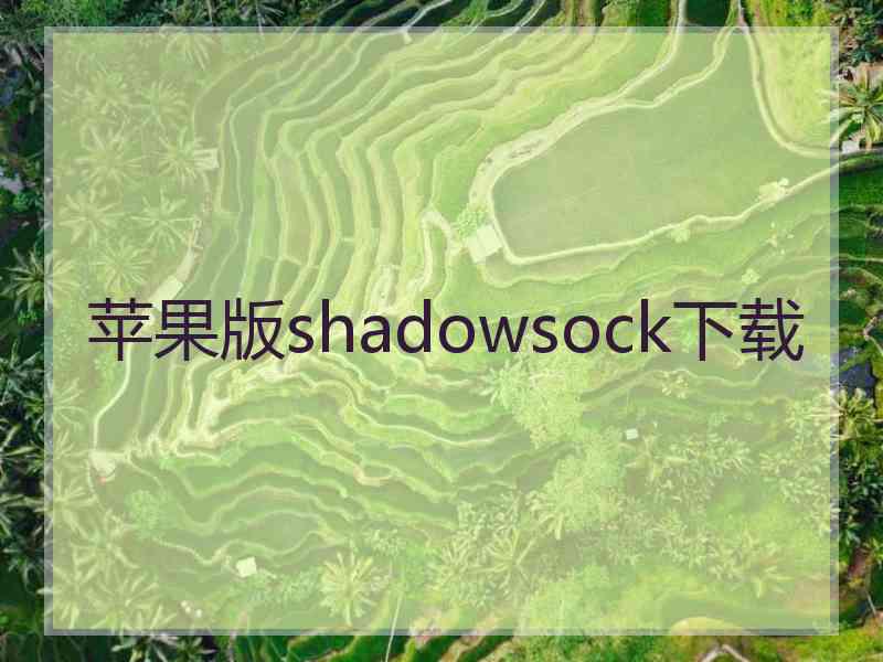 苹果版shadowsock下载