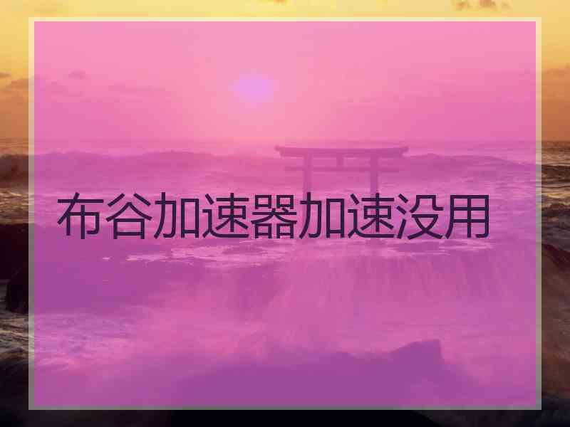 布谷加速器加速没用