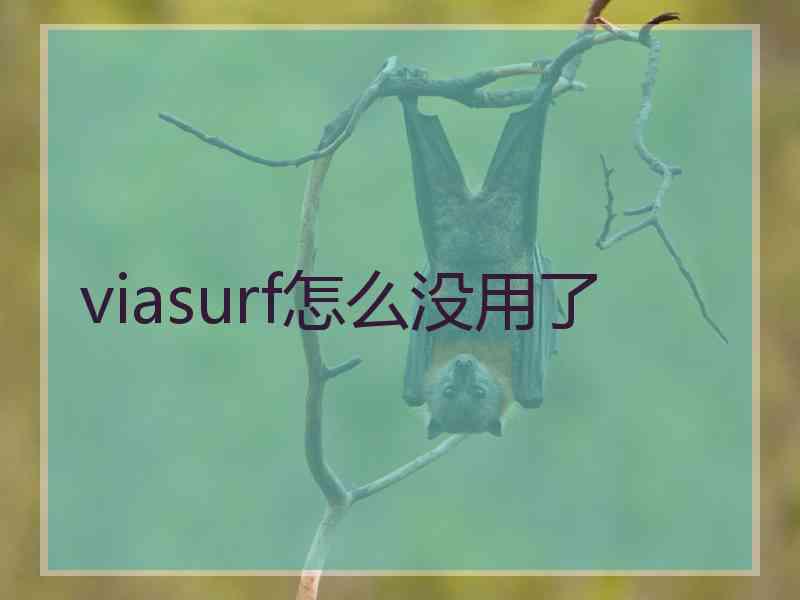 viasurf怎么没用了