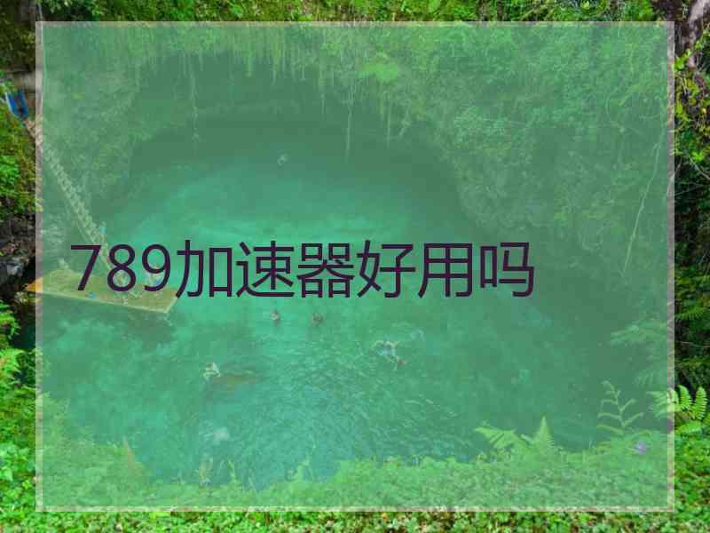 789加速器好用吗