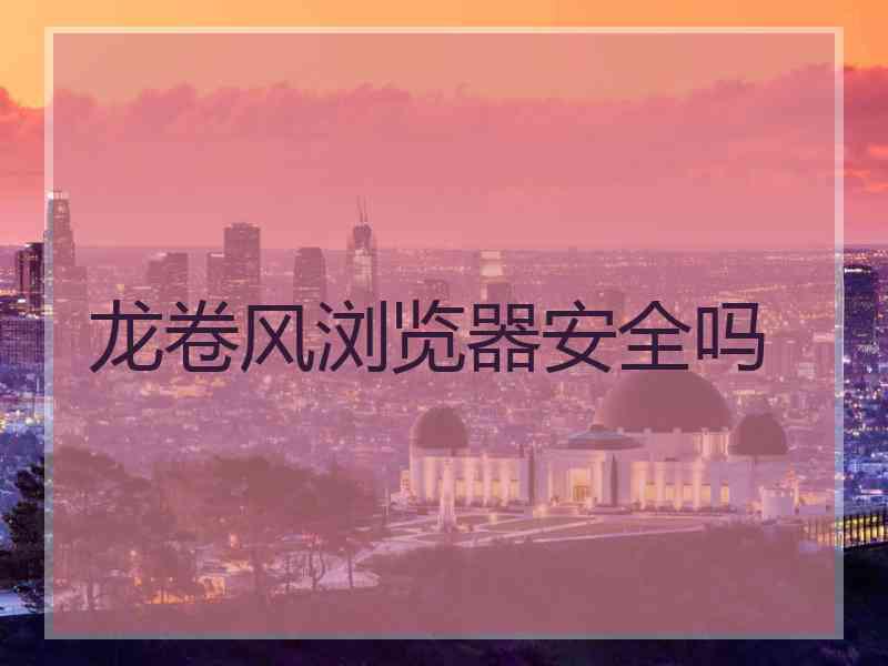 龙卷风浏览器安全吗