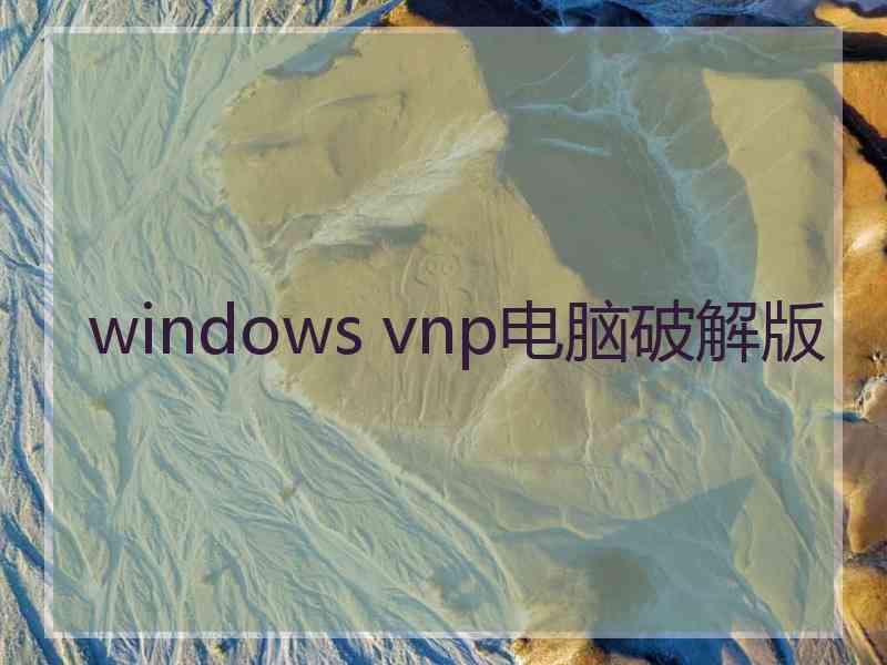 windows vnp电脑破解版