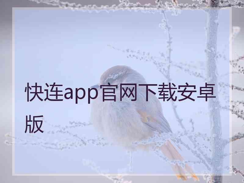 快连app官网下载安卓版