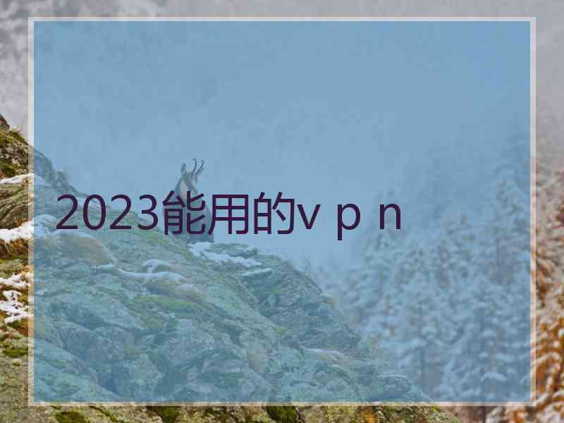 2023能用的v p n