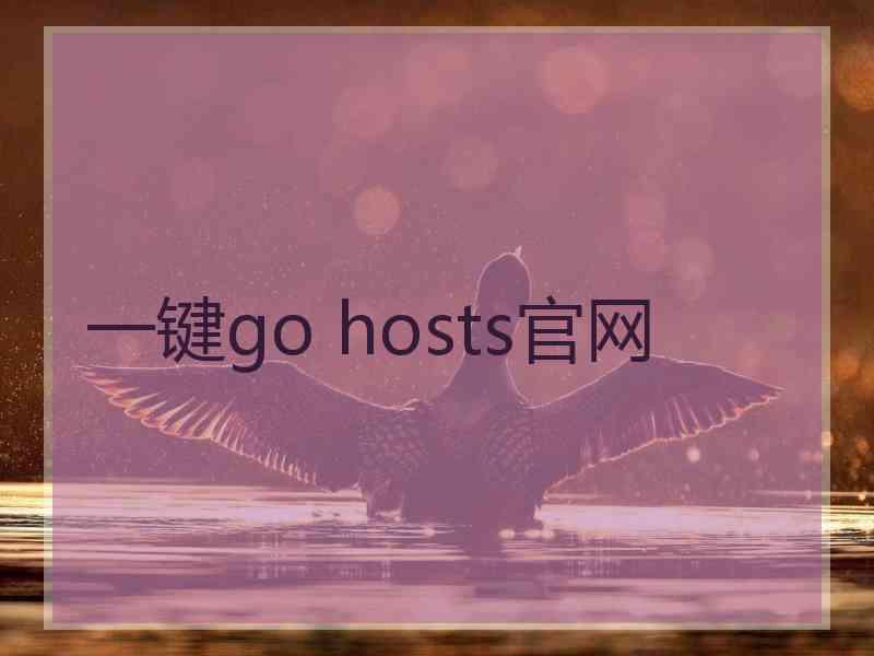 一键go hosts官网