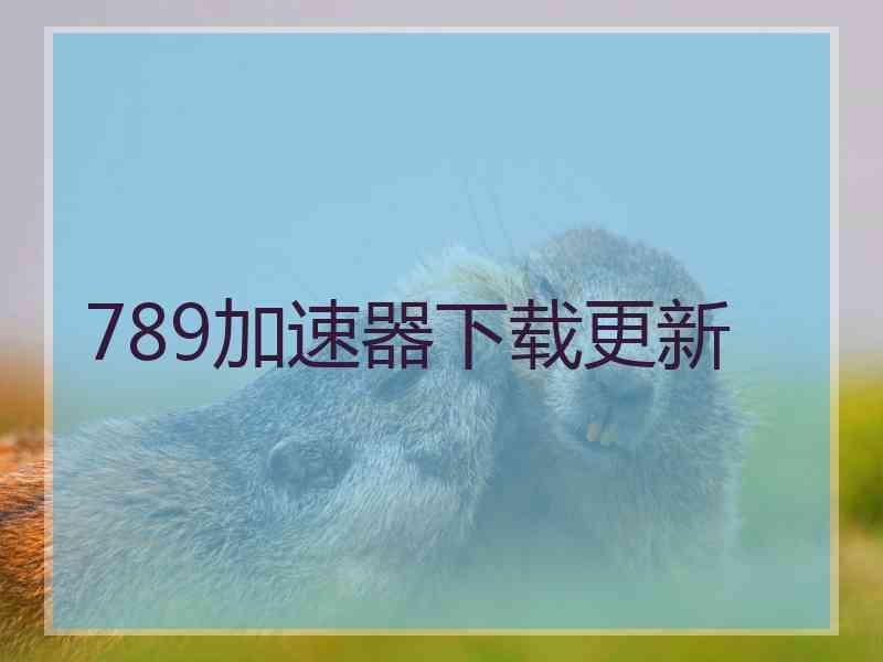 789加速器下载更新