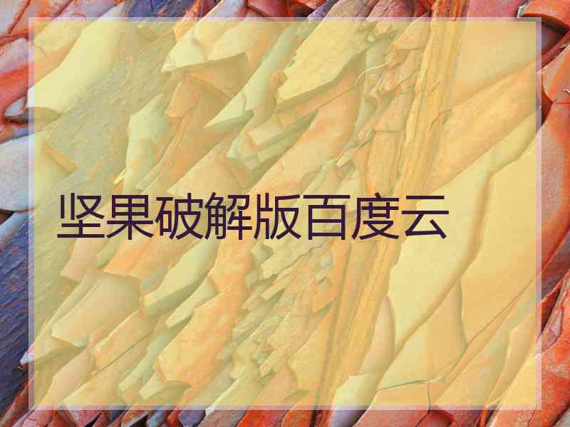 坚果破解版百度云