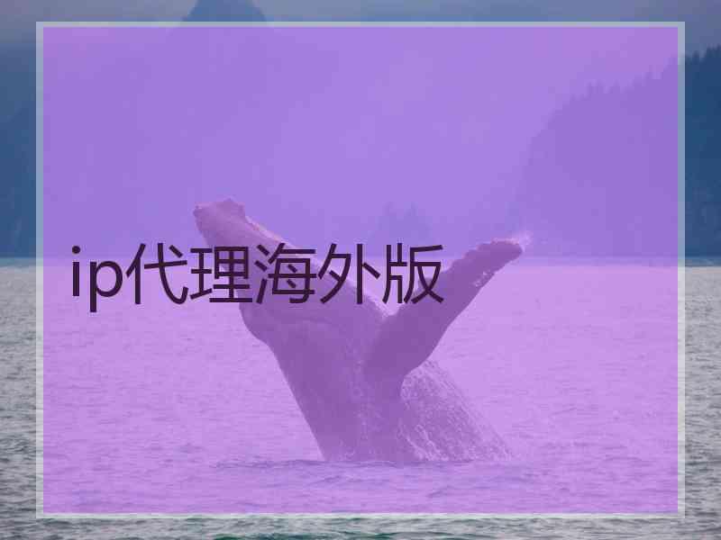 ip代理海外版