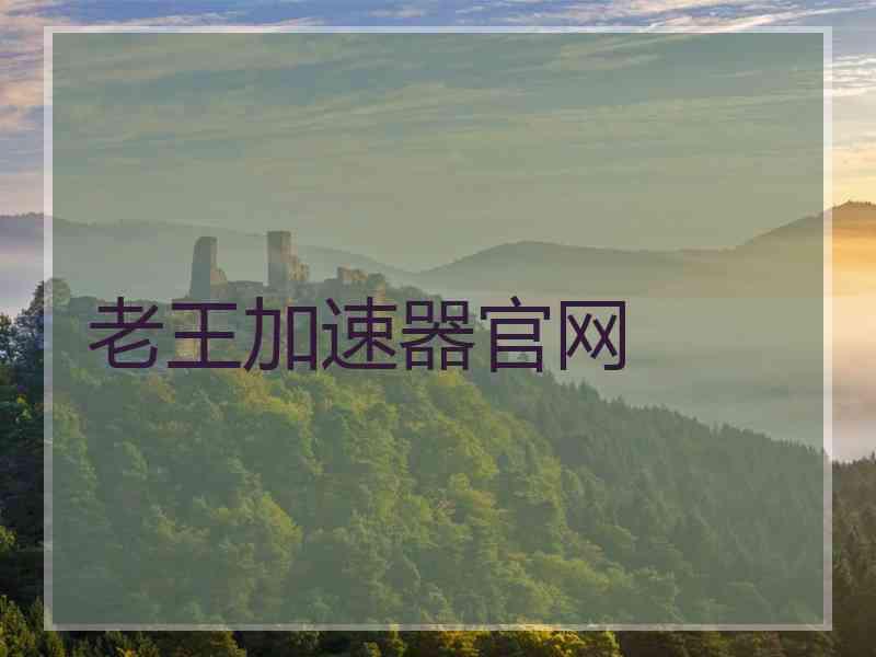 老王加速器官网
