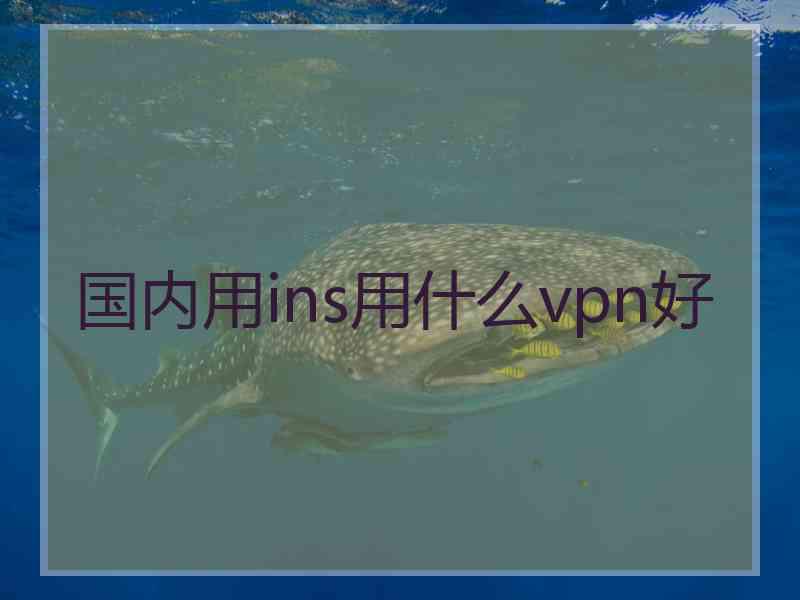 国内用ins用什么vpn好
