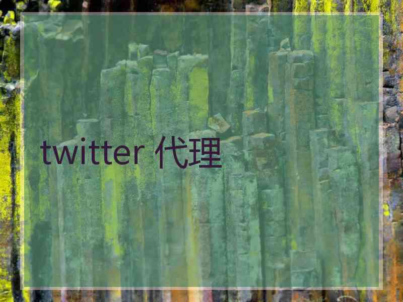 twitter 代理